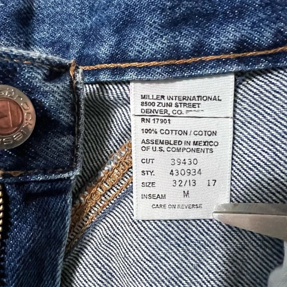 NWT VINTAGE Rockies Jeans Wmns 32/13 Tapered High Rise Dark Wash Denim Cowgirl - Picture 9 of 9